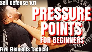 SELF DEFENSE PRESSURE POINTS FOR BEGINNERS  SELF DEFENSE 101  Five Elements Tactical [upl. by Adiaj618]