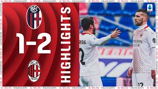 Highlights  Bologna 12 AC Milan  Matchday 20 Serie A TIM 202021 [upl. by Etteluap999]