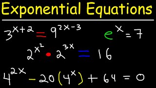 Solving Exponential Equations [upl. by Harmony]