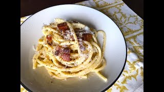 How to Make Real Spaghetti Carbonara  Christine Cushing [upl. by Amrac]