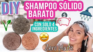 SHAMPOO SÓLIDO DIY  SOLO 4 INGREDIENTES  FÁCIL VEGANO  Mixi [upl. by Inah173]