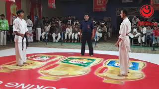 31th national all Pakistan shinkyokushin karate tournament lahore ashall vs shazib knock out [upl. by Eener874]