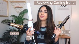 COMPARING CURLING IRONS T3 l GHD l Hot Tools [upl. by Illah]