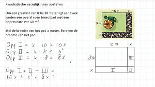 Kwadratische vergelijkingen opstellen 3 HAVO [upl. by Eveneg]