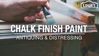 How to Use Chalk Finish Paint  Antiquing and Distressing Tips [upl. by Bainbridge]