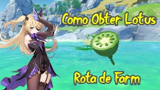 Como Obter Rota de Farm Lotus Lotus Head  Genshin Impact [upl. by Hester43]