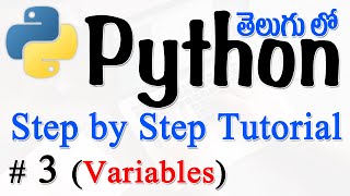 Python Tutorials For Beginners in Telugu  Tutorial 3  Variables [upl. by Inami763]