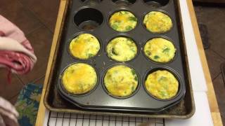 Crustless quiche in muffin tin [upl. by Naibaf175]