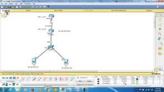 How to Connect 2 Routers 1 Switch 2PCs in CISCO Packet tracer [upl. by Jonas]