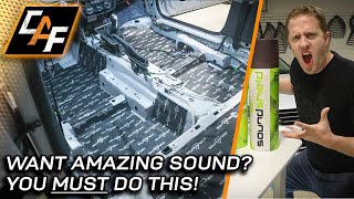 IMPROVE SOUND Deadening Treatment EXPLAINED  Better Bass and Improved Sound Quality [upl. by Nanyt]