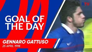 GOAL OF THE DAY  Genarro Gattuso v Hearts v 1998 [upl. by Vrablik]