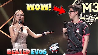 BTK Interview AFTER Beating EVOS Singapore [upl. by Hoopes]