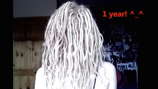 my 1 year natural free form dreadlock timeline [upl. by Ardnekal]