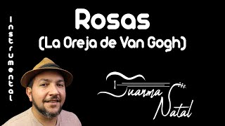 Rosas La Oreja de Van Gogh INSTRUMENTAL  Juanma Natal  Guitar  Cover  Lyrics [upl. by Battat385]