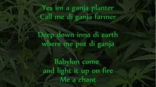 Marlon Asher  Ganja Farmer Ganja Farmer Riddim lyrics on screen [upl. by Whitford]