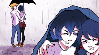 It Works Perfectly Lukanette Comic Umbrella Scene A Miraculous Ladybug Comic Dub [upl. by Otrebogir626]