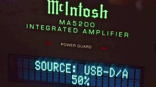 Stereo Design McIntosh MA5200 Integrated Amplifier in HD [upl. by Yleme]