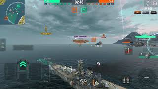 World Of Warship Blitz Yamato gameplay [upl. by Kitty]