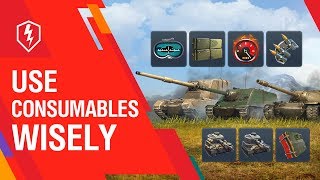 WoT Blitz Tutorial Unique Consumables and Provisions  How to Use [upl. by Monah990]