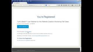 How to Get Registered for GotoWebinar [upl. by Drofwarc543]