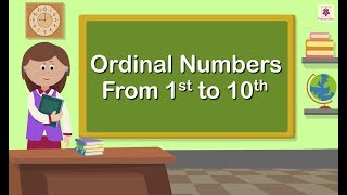 Ordinal Numbers  Mathematics Grade 1  Periwinkle [upl. by Kip]