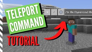 Minecraft TELEPORT COMMAND Tutorial TP Command [upl. by Jurgen]