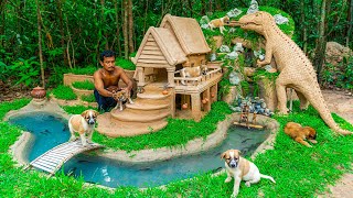 Rescue Poor Puppy Build Dog House And Fish Pond [upl. by Barry]