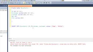 SQL Constraints  Lesson 5  Create or Add Constraints Primary Key Foreign Key Default etc [upl. by Siddra]