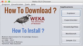 How To Download and Install WEKA  Lecture2 [upl. by Ihsakat]