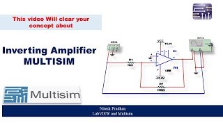 Inverting Amplifier practical Using Multisim [upl. by Eiuqram893]