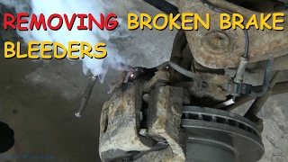 Removing A Broken Brake Bleeder [upl. by Nivahb749]