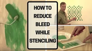 How To Reduce Bleed While Stenciling [upl. by Petromilli993]