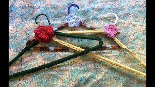 How to Make a Crocheted Hanger [upl. by Anilad86]