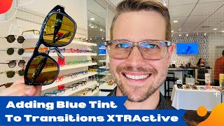 Adding Custom Blue Tint To Transitions XTRActive Brown Lenses [upl. by Meerek]