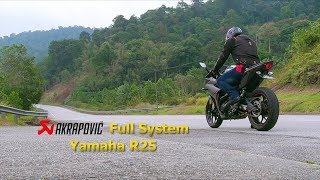 Yamaha R25 Akrapovic Full System [upl. by Enneibaf]