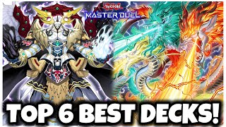 TOP 6 BEST DECKS in MASTER DUEL [upl. by Bakemeier707]