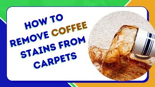 How to remove coffee stain from carpet [upl. by Imailiv]