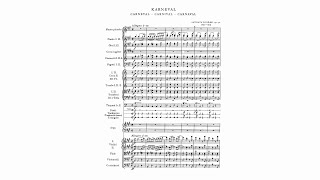 Dvořák quotCarnivalquot Overture Op 92 B 169 with Score [upl. by Ahsiatal]