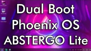 Phoenix OS Abstergo OS v10 Lite Easy Installation [upl. by Walker273]