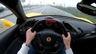 Ferrari 488 GTB Akrapovic TUNNELRUN [upl. by Kerman]