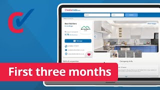 Checkatrade  What to expect in your first three months [upl. by Agace844]