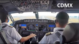 Increíble vista llegando a la Ciudad de México en un Boeing 737 MAX [upl. by Clotilda]