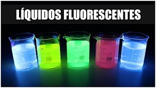 ¿Cómo hacer un Líquido Fluorescente en CASA  La Fluorescencia ultravioleta [upl. by Gundry]