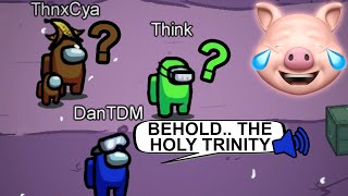 THE HOLY TRINITY  AMONG US MODS Proximity Chat [upl. by Nosecyrb]