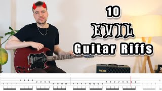 10 Evil AF Guitar Riffs [upl. by Nev]