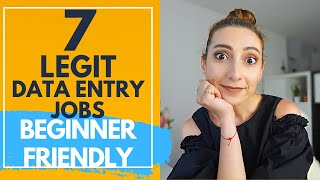 7 Legit Data entry jobs from home to make money online in 2024 BEGINNER FRIENDLY [upl. by Alper]