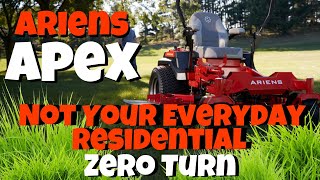 Ariens Apex Zero Turn Mower Review  Commercial Quality at a Residential Price [upl. by Yeslah]