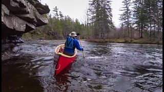 River Canoe Trip  Learning Moving Water Techniques  Wish Wed done it Sooner [upl. by Nothgiel]