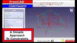 Working with constraints in FreeCAD sketcher [upl. by Janina969]