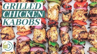 Mediterranean Grilled Chicken Kabobs  The Mediterranean Dish [upl. by Yereffej]